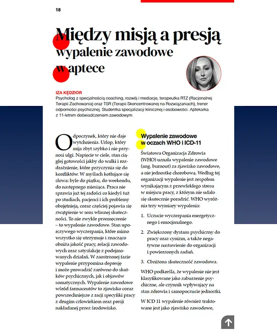 Wypalenie zawodowe w aptece