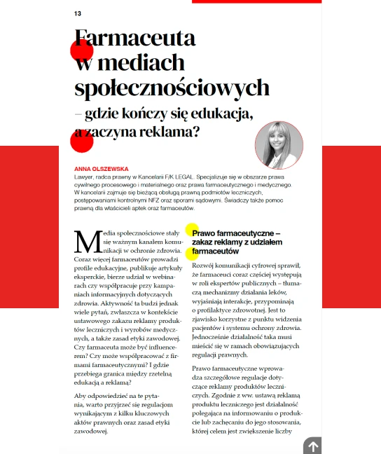 Farmaceuta w mediach społecznościowych