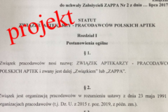 Projekt statutu ZAPPA