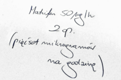 Taki zapis na recepcie plastrów z narkotykiem jest prawidłowy