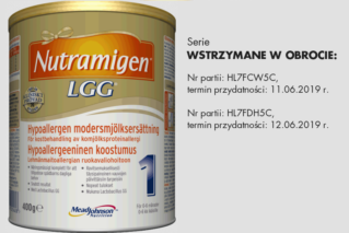 Dystrybutor wstrzymuje obrót Nutramigenem 1