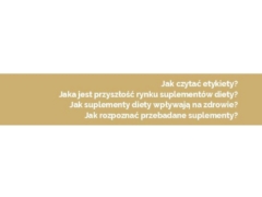 Jak czytać etykiety? Jaka jest przyszłość rynku suplementów diety?