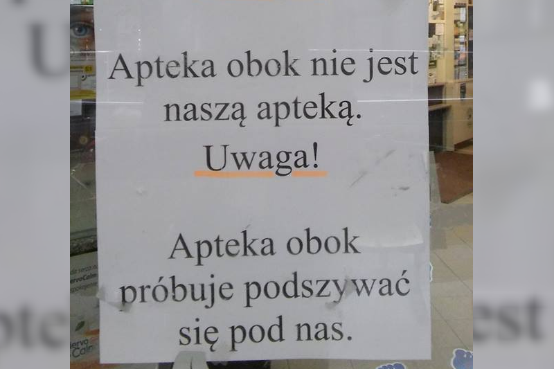 Rywalizacja między aptekami wywołała dyskusję wśród czytelników na temat kryteriów wyboru przez nich apteki, do której chodzą... (fot. facebook.com/NGrochow)