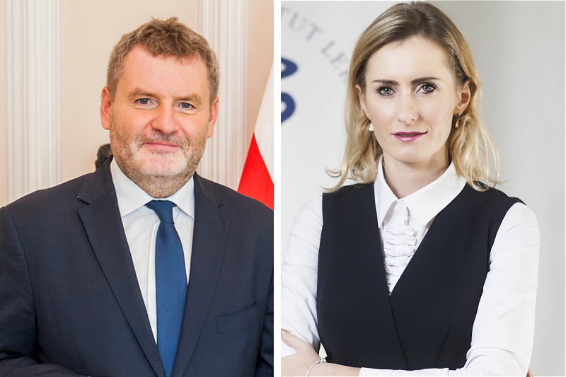 Paweł Piotrowski (GIF) i Anna Kowalczuk (NIL) we wspólnym stanowisku dot. fałszywych leków w aptekach (fot. MZ / MGR.FARM)