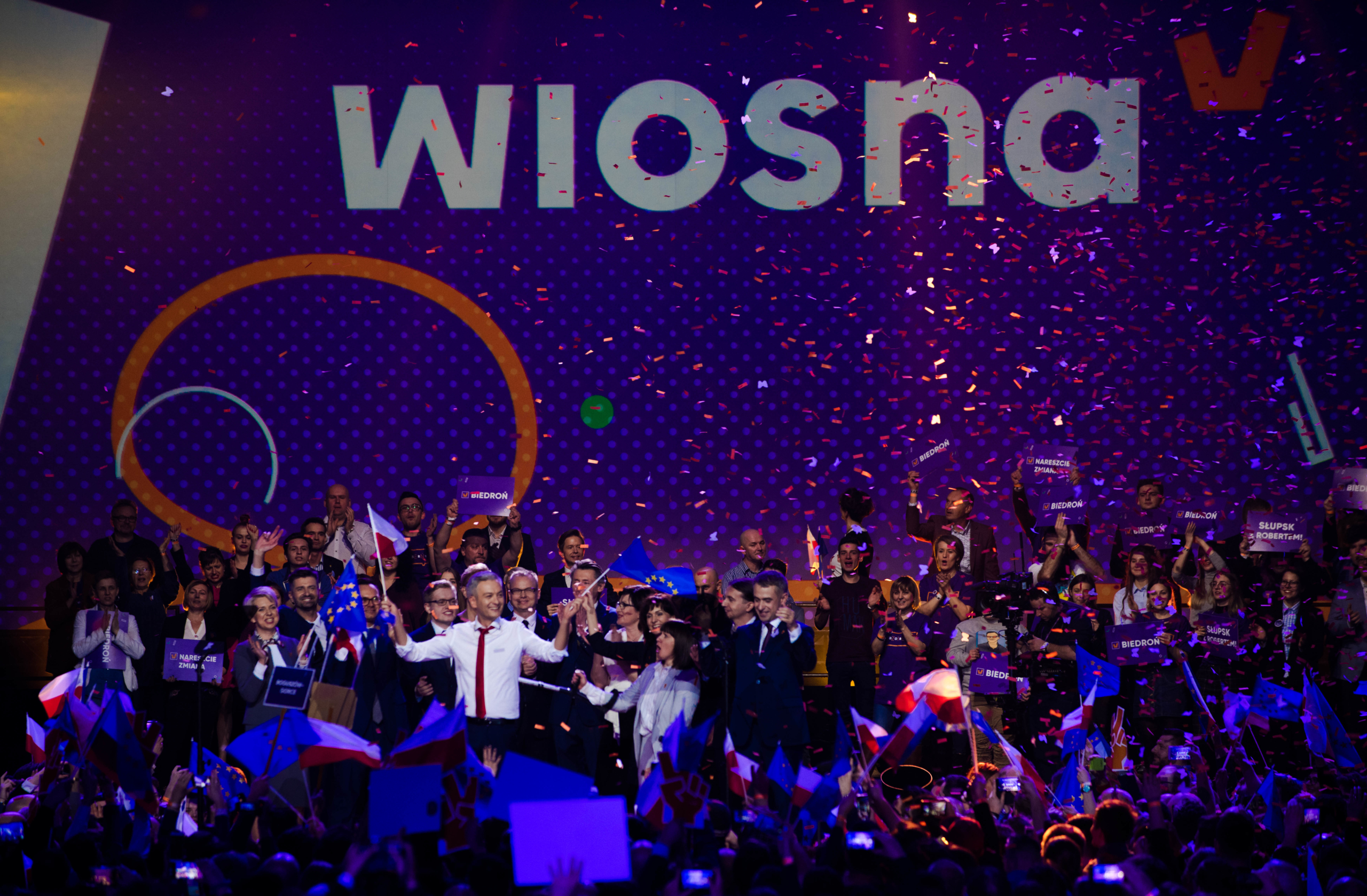 Robert Biedroń na konwencji swojej partii "Wiosna" przedstawił także postulaty dotyczące opieki zdrowotnej (fot. Wiosna).