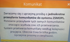 ZSMOPL: Rekordzista przesłał raport 133 razy