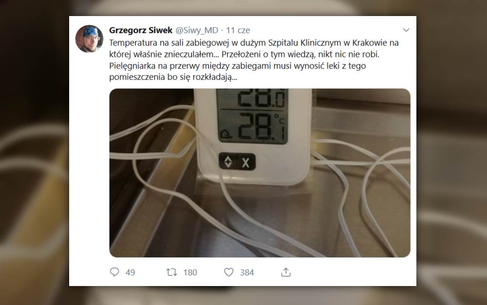 Wysoka temperatura oraz wystawianie ich na działanie słońca, mogą niebezpiecznie zmienić właściwości fizyko-chemiczne leków (fot. Twitter)
