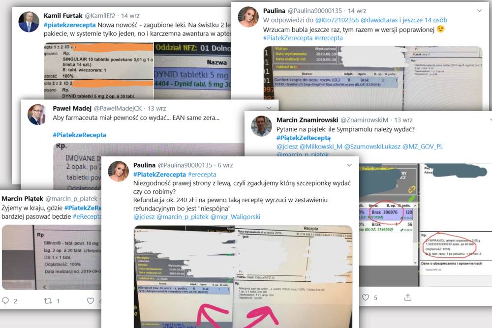 Akcja farmaceutów nabiera tempa i na Twitterze lawinowo przybywa wpisów z hasztagiem #piatekzerecepta (fot. Twitter)