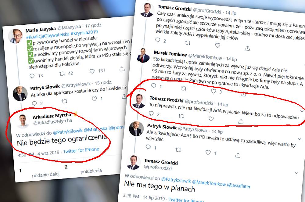 Przedstawiciele Koalicji Obywatelskiej nie mogą się zdecydować, co zrobić z "apteką dla aptekarza" po wygranych wyborach (fot. TT/MGR.FARM)