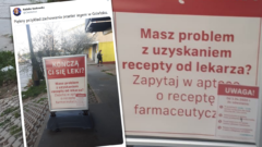 Recepta farmaceutyczna jako reklama apteki? Zdjęcie z Gdańska…