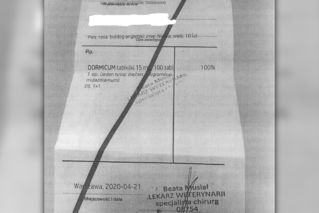 Kolejna fałszywa recepta weterynaryjna w Warszawie