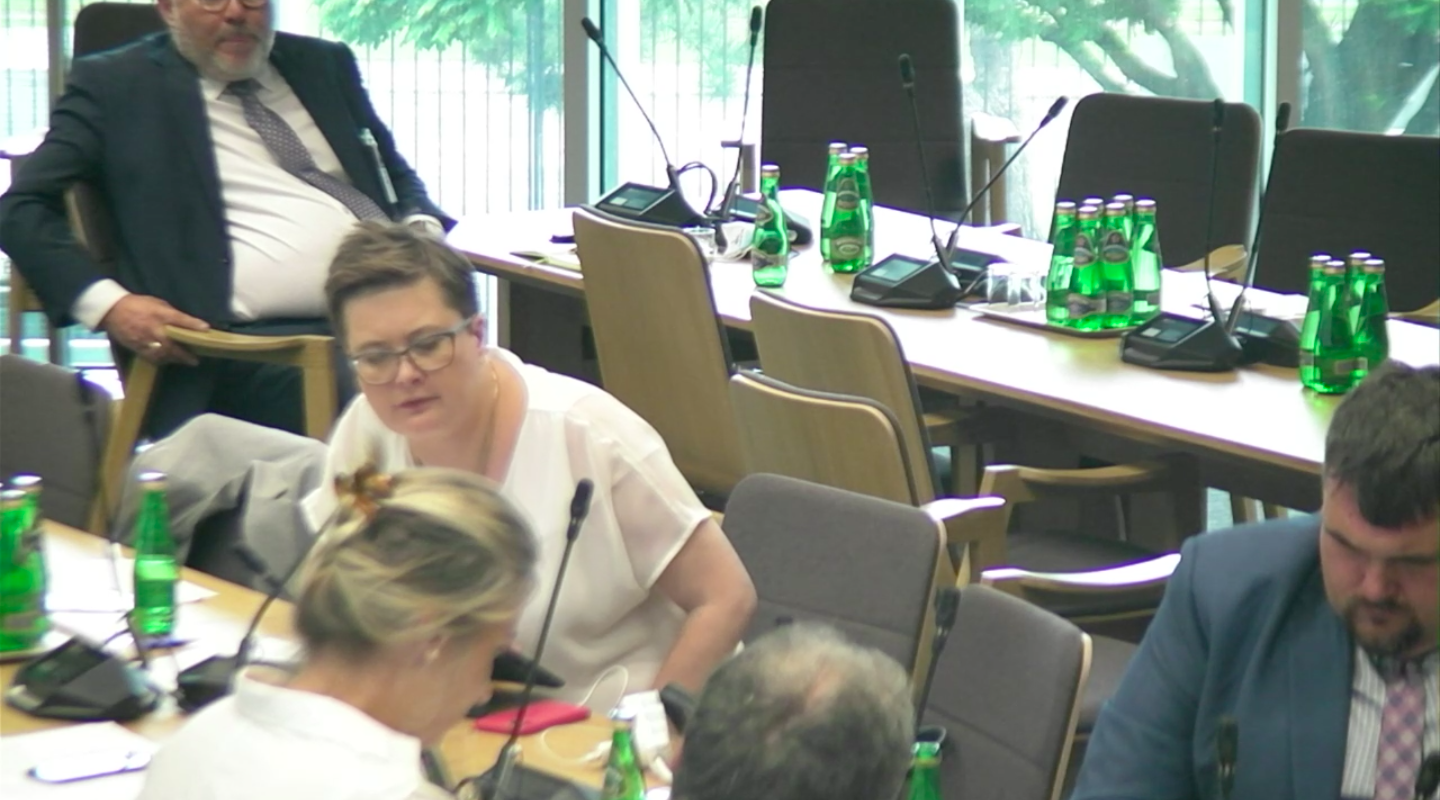 Poseł Katarzyna Lubnauer podniosła kwestię nadzoru farmaceutów nad technikami farmaceutycznymi (fot. MGR.FARM).