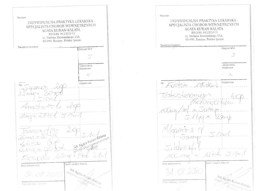 Dwie fałszywe recepty próbowano zarealizować w ubiegłym tygodniu w Warszawe (fot. WIF w Warszawie)
