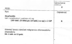 WIF w Warszawie ostrzega przed fałszywymi receptami na Oxycontin