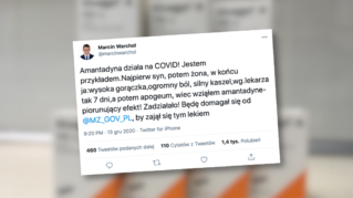 Wiceminister sprawiedliwości: „Amantadyna działa na COVID!” Co na to Ministerstwo Zdrowia?