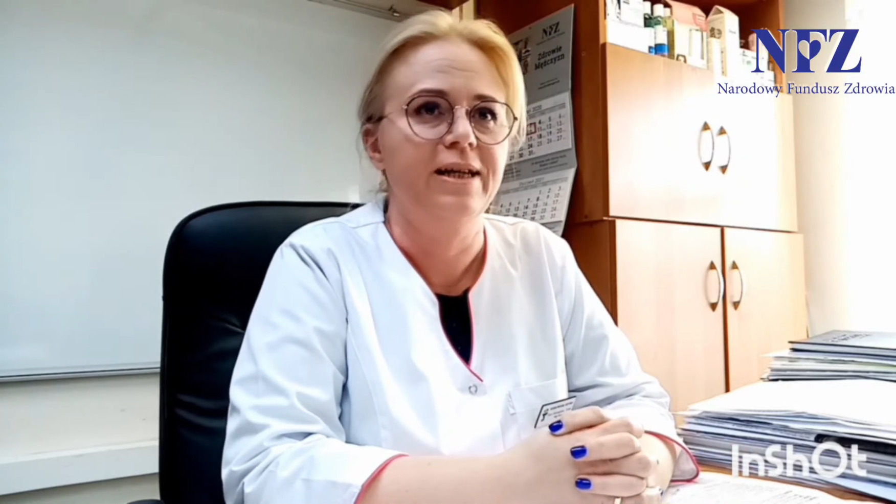 Na pytania o polipragmazję odpowiada Daria Wielogórska-Rutka, Prezes Lubuskiej Okręgowej Rady Aptekarskiej (fot. Screen YT)