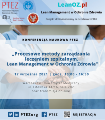 Konferencja „Procesowe metody zarządzania leczeniem szpitalnym. Lean Management w Ochronie Zdrowia”
