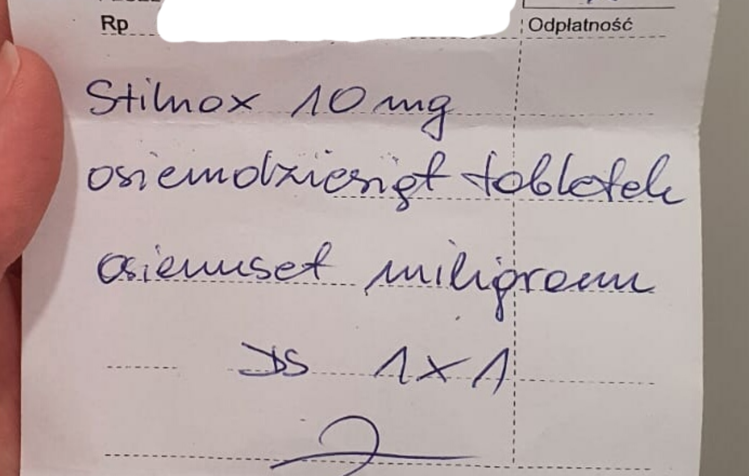 Po raz kolejny Mazowiecki WIF zamieszcza informację na prośbę lekarki (fot. WIF w Warszawie)