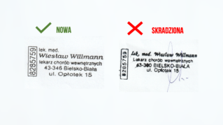 Lekarzowi skradziono pieczątkę. Może służyć do fałszowania recept…