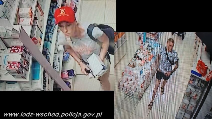 Policja poszukuje kobiet i mężczyzny podejrzanych o kradzież w aptece (fot. KPP Łódź-Wschód)