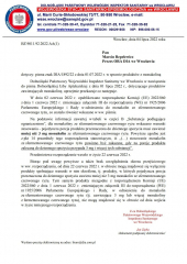 Stanowisko WSSE we Wrocławiu w sprawie obrotu produktami z monakoliną K