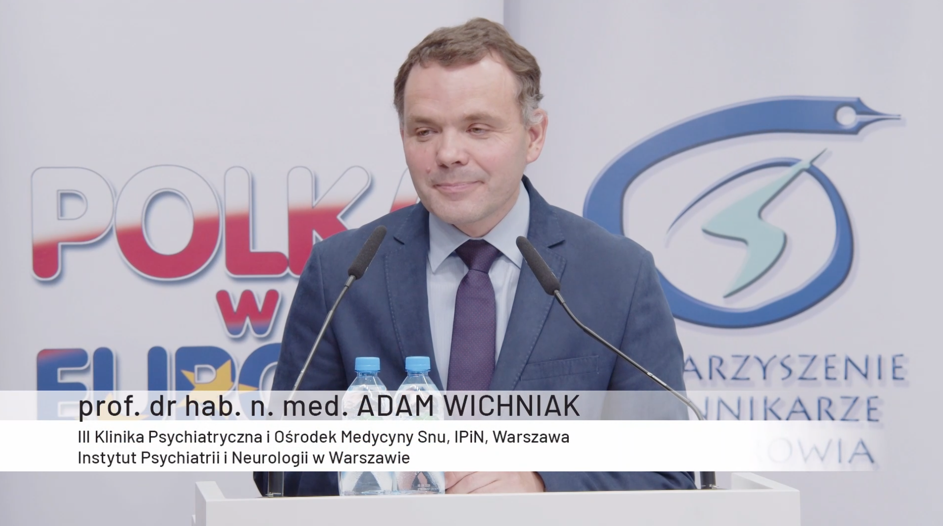 Pandemia COVID-19 nasiliła problemy związane z rytmem snu. Jak je leczyć? (fot. kadr z nagrania konferencji)