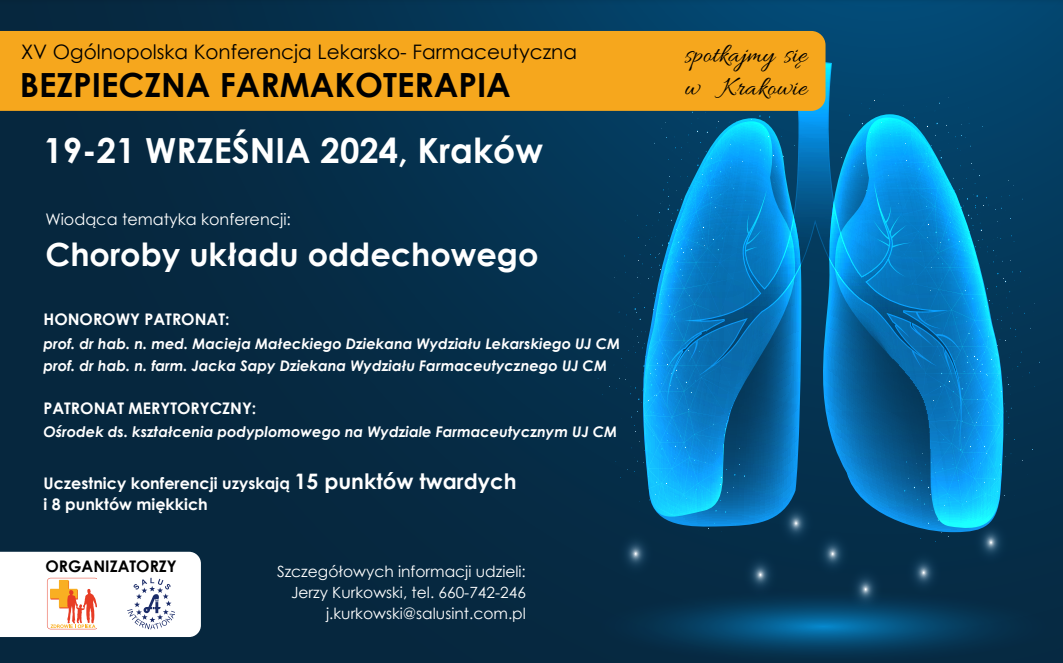 Konferencja Bezpieczna Farmakoterapia 2024 - co w tym roku?