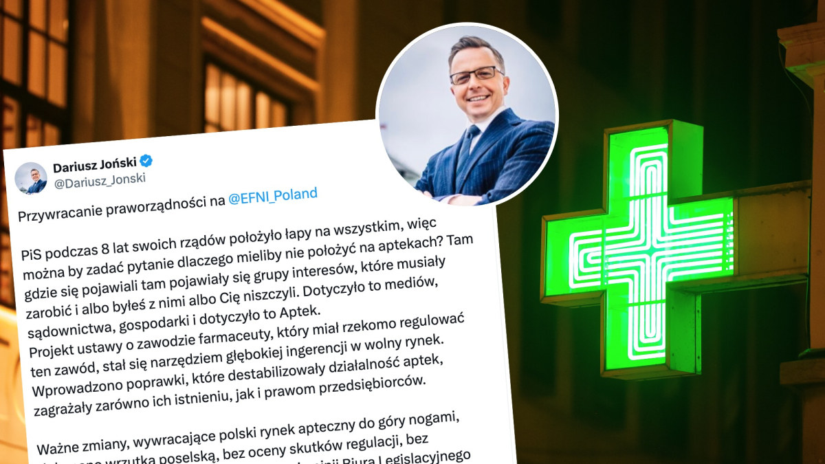 europoseł joński o aptekach