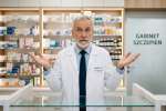 Farmaceuta bezradnie rozkłada ręce