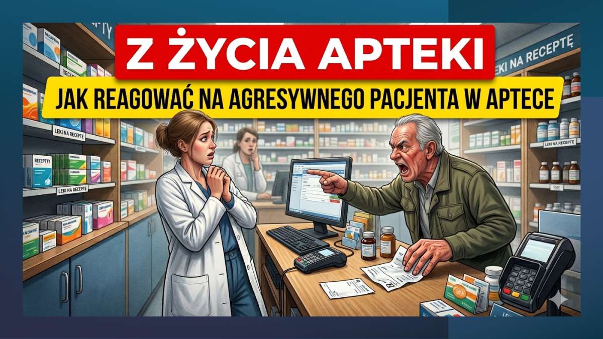 z zycia apteki agresywny pacjent