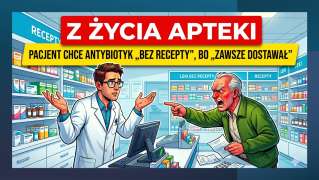Pacjent chce antybiotyk „bez recepty”, bo „zawsze dostawał”…