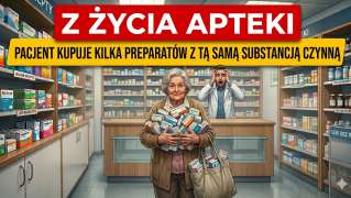 Pacjent kupuje kilka preparatów z tą samą substancją czynną