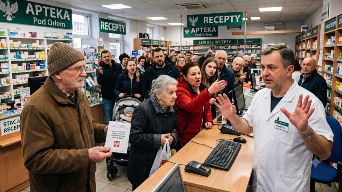 Awantura w aptece o pacjenta poza kolejką