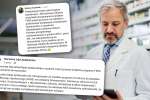 Farmaceuta czytający komunikaty dotyczące fers i szkoleń farmaceutów